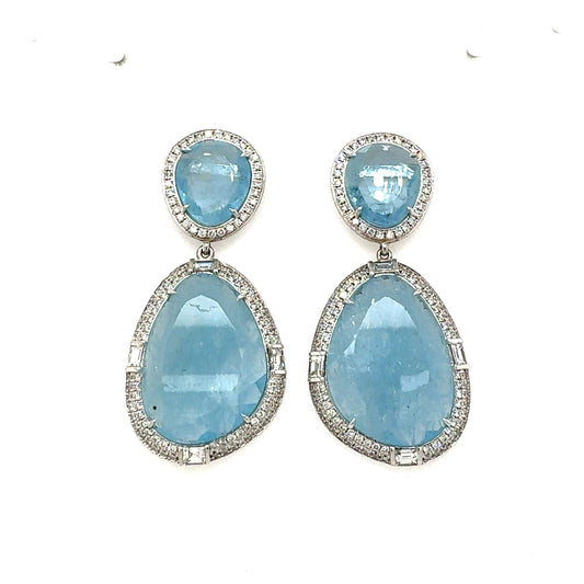 Milky aquamarine Earrings