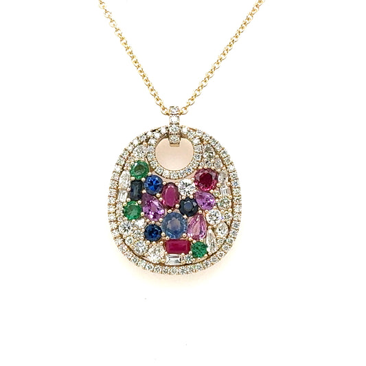 Multi Gemstone Pendant