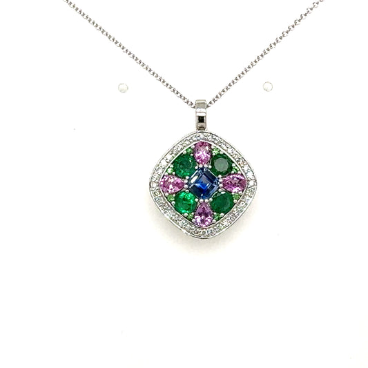 Multi Gemstone Pendant