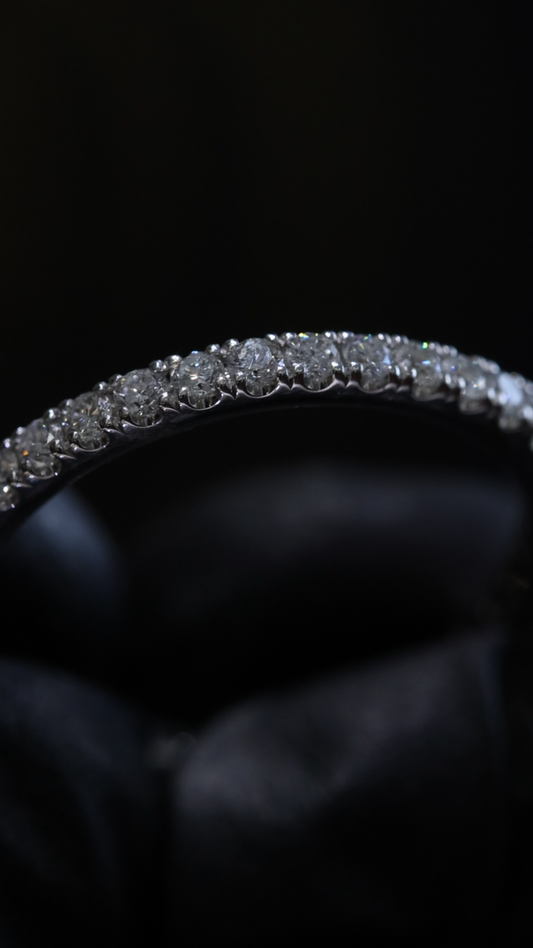 Diamond Eternity Band in 14K White Gold (G/H SI)