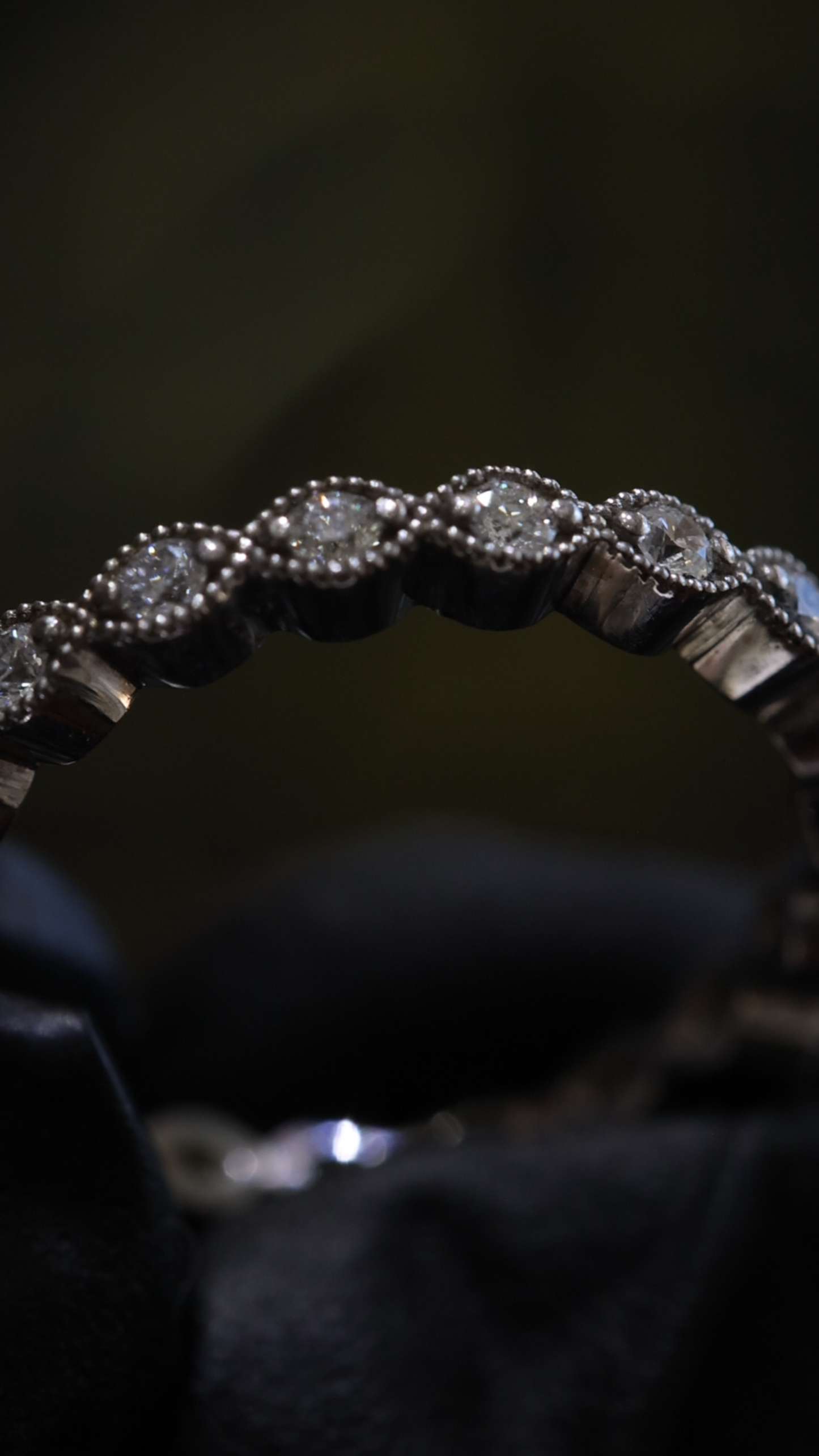 Vintage Bezel-Style Diamond Eternity Band in 14K Y/W/R Gold| 0.38 CT