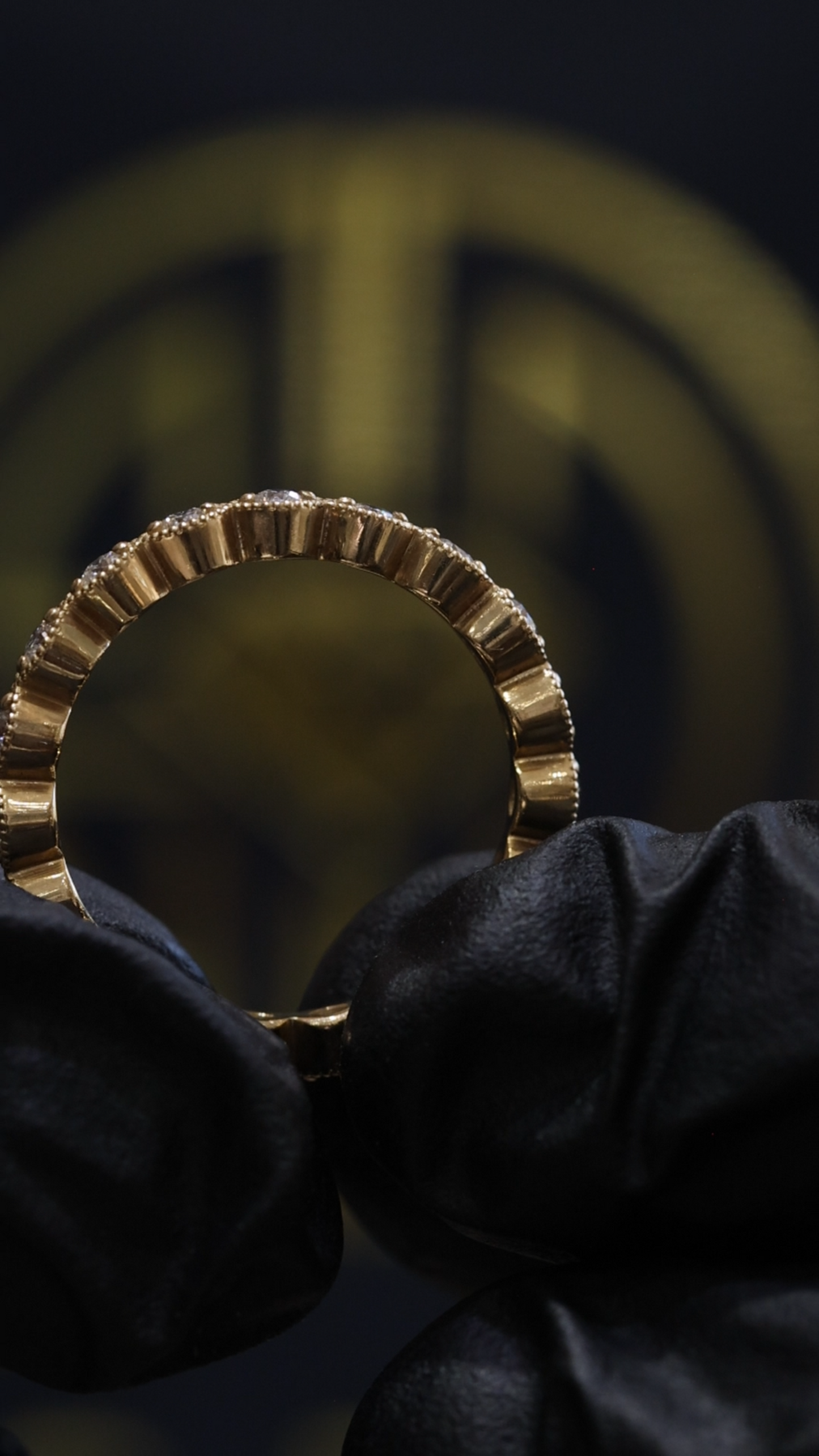 Vintage Bezel-Style Diamond Eternity Band in 14K Y/W/R Gold| 0.38 CT