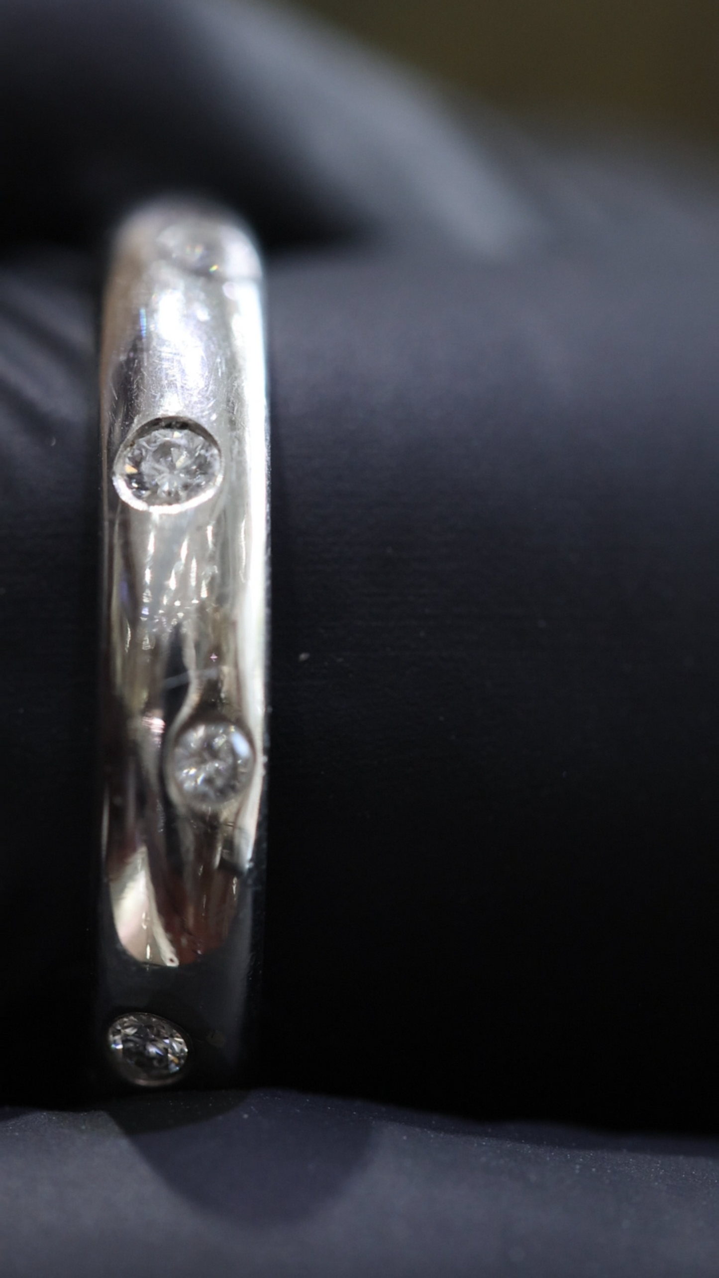 Bezel-Set Diamond Eternity Band in Platinum | 0.22ctw GH/SI